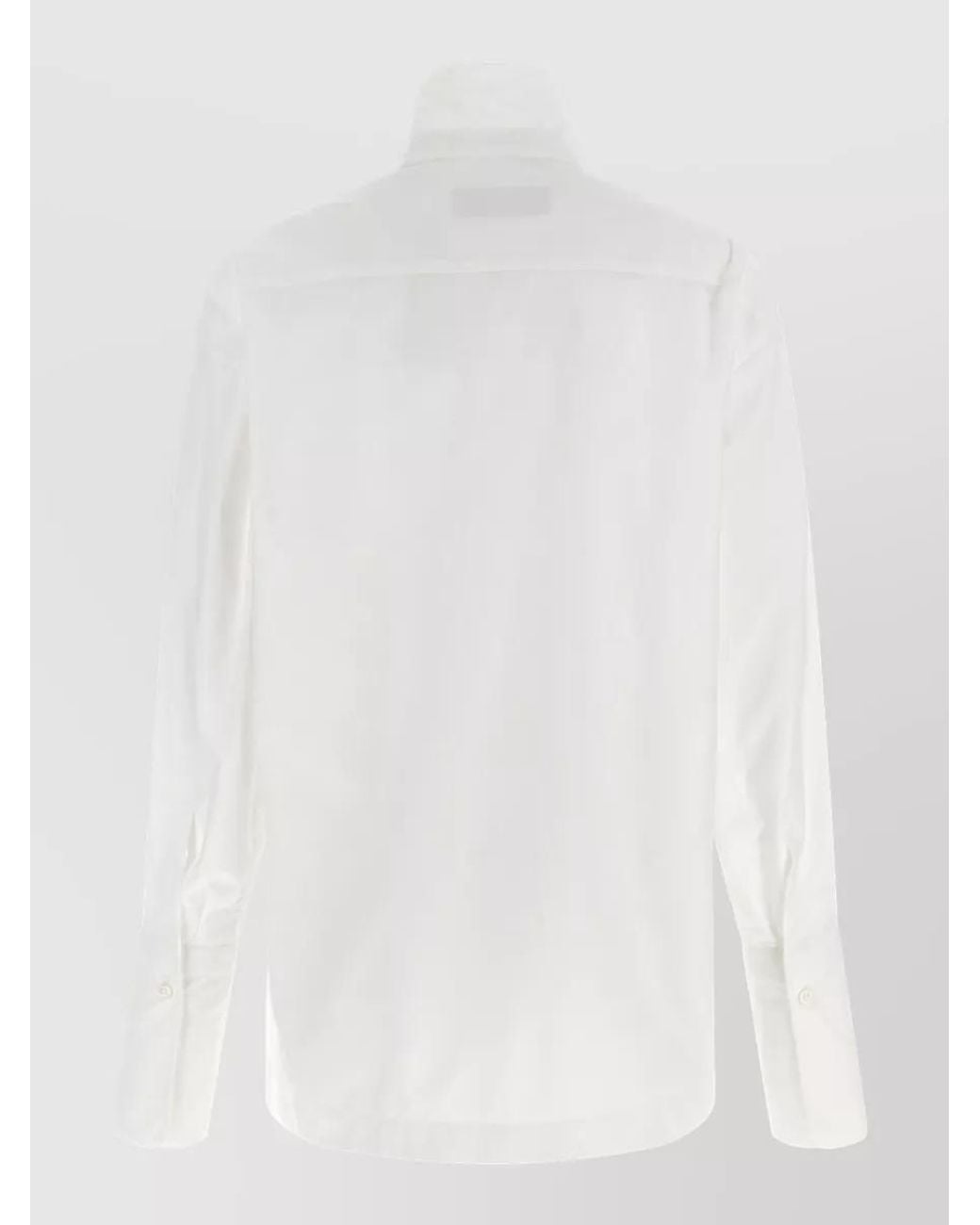 Thelatest White Cotton Long-Sleeve Shirt