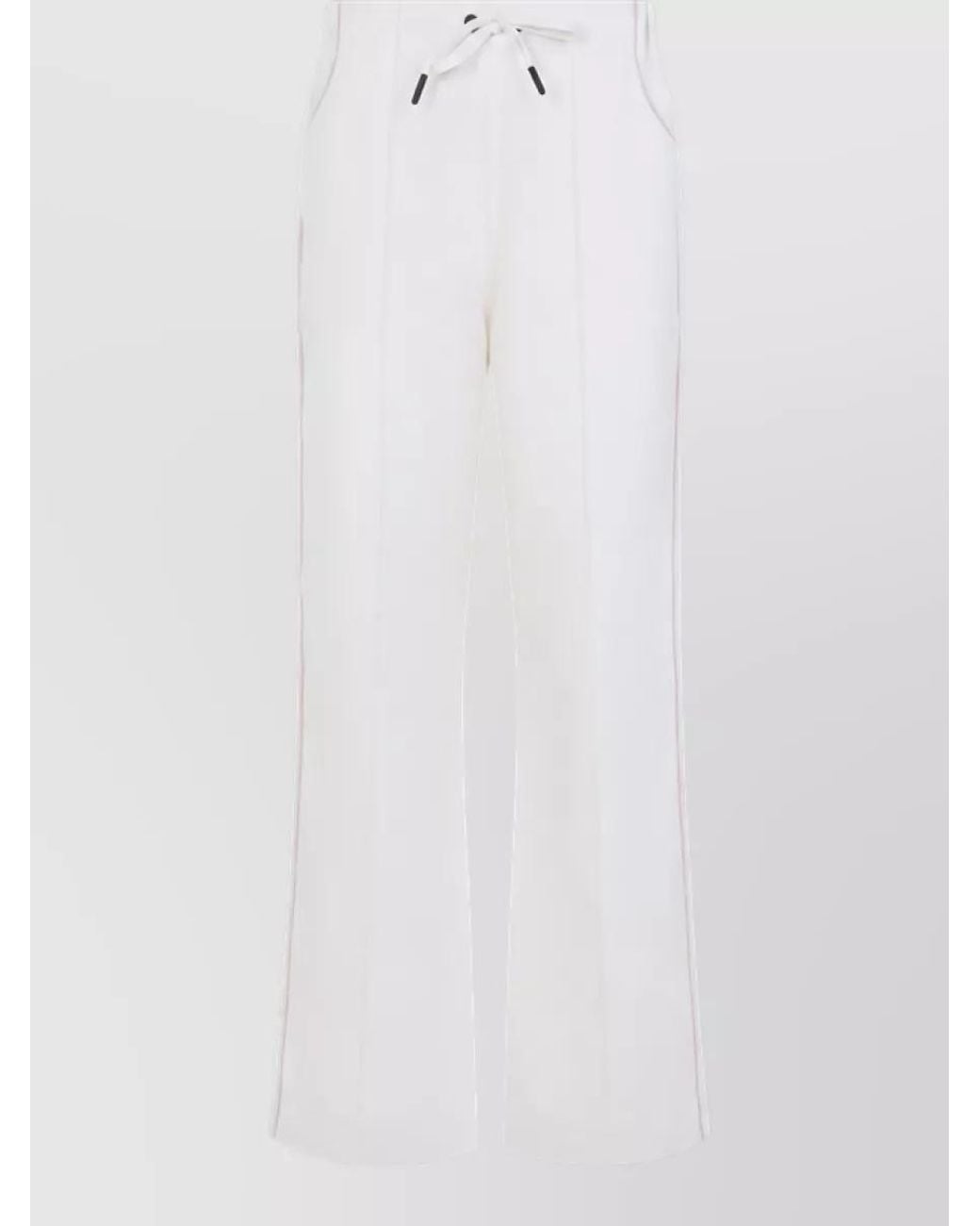 Moncler White Wide-Leg Sweatpants