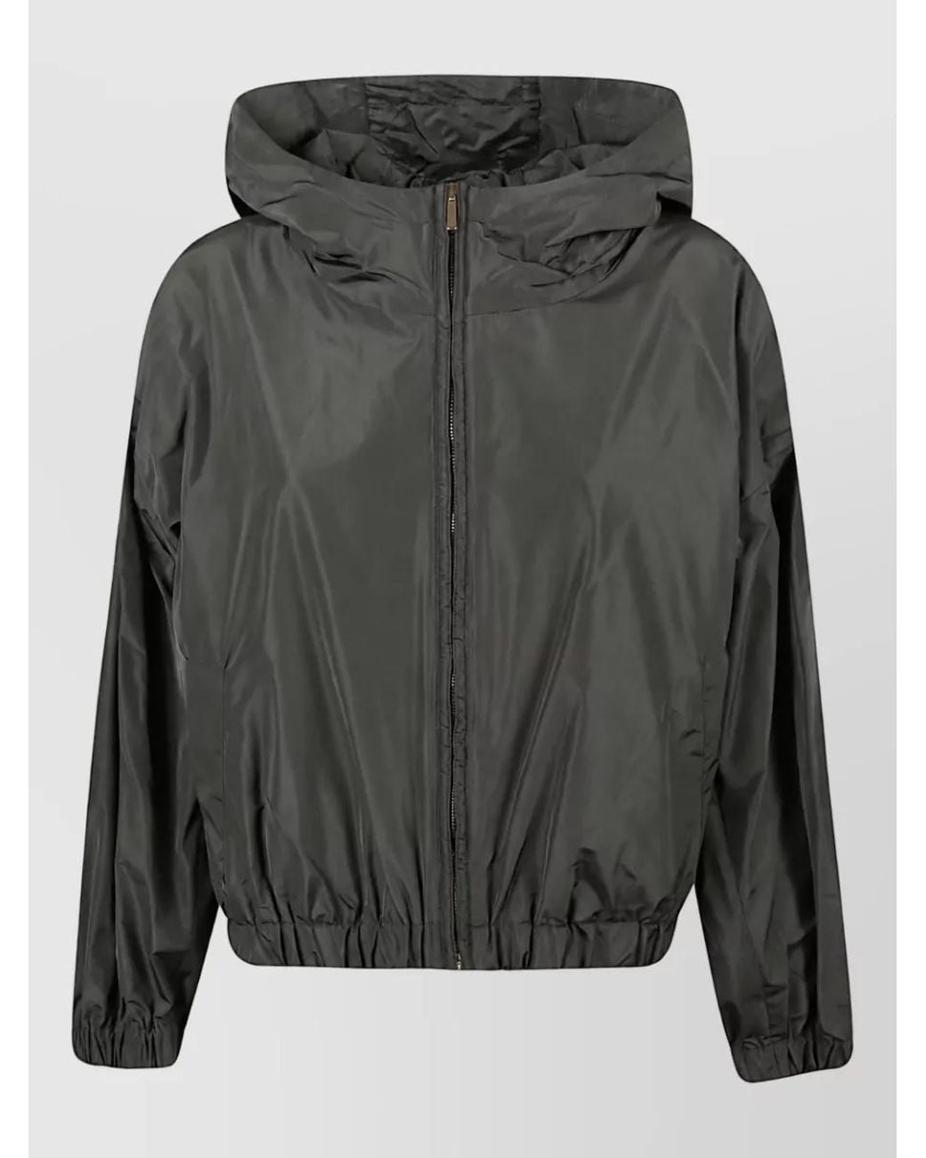 Max Mara Gray Bomber Jacket