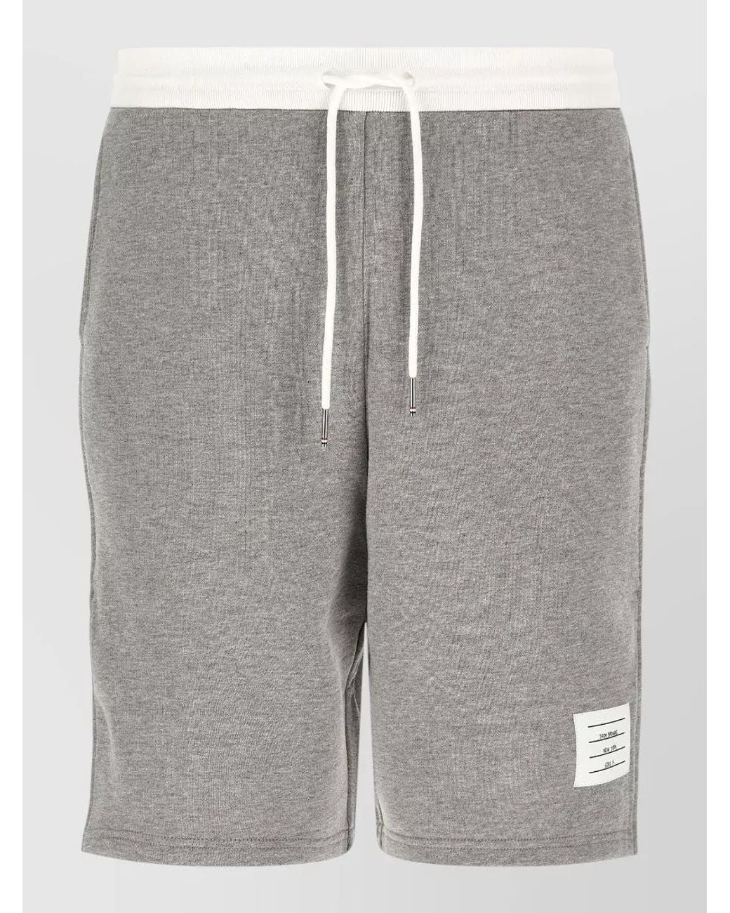 Thom Browne Gray Cotton Bermuda Shorts for men