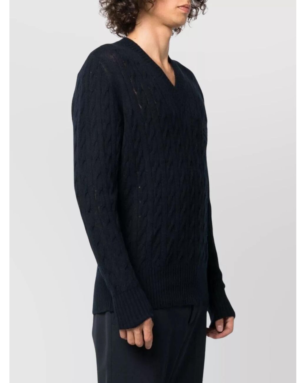 Etro Blue Wool Jumper for men