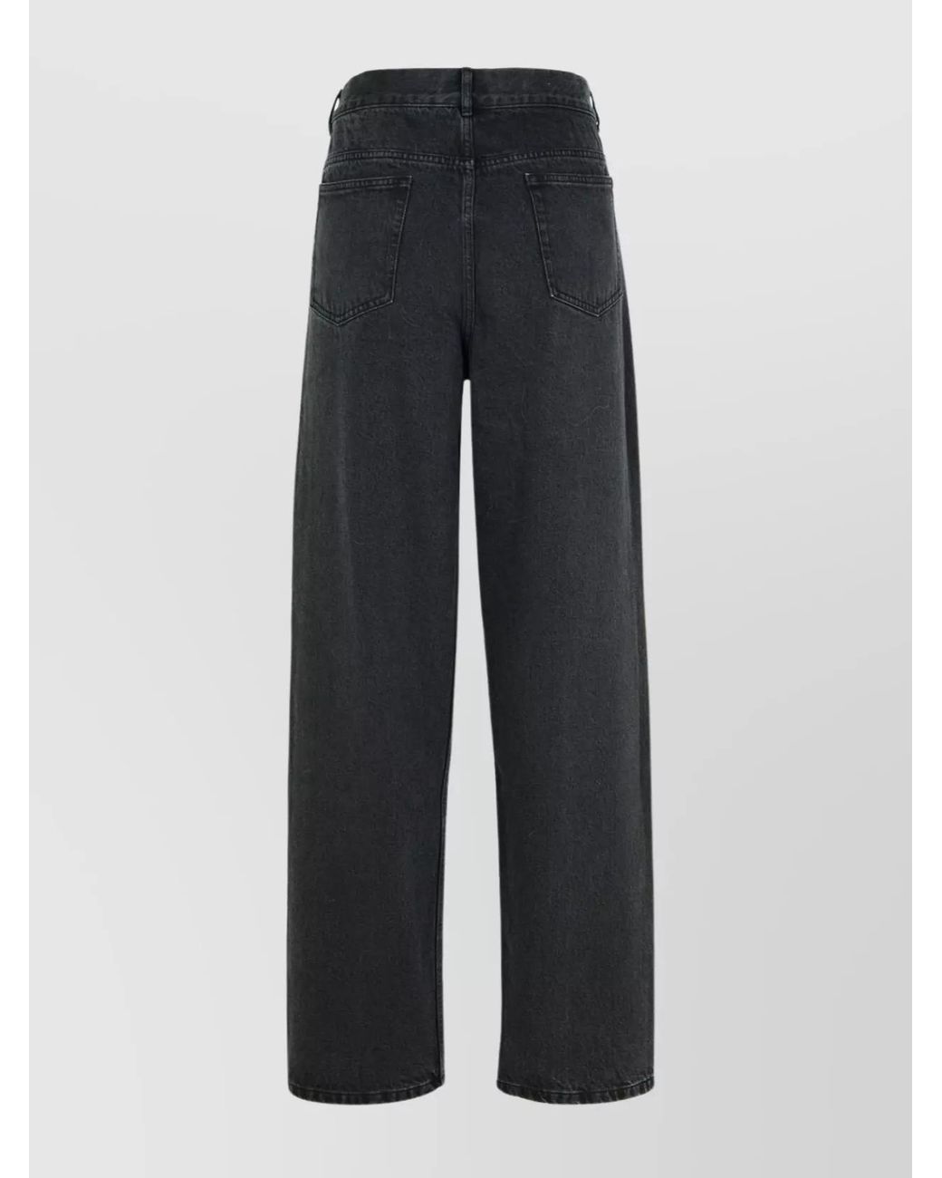 A.P.C. Black Denim Wide-Leg Jeans for men