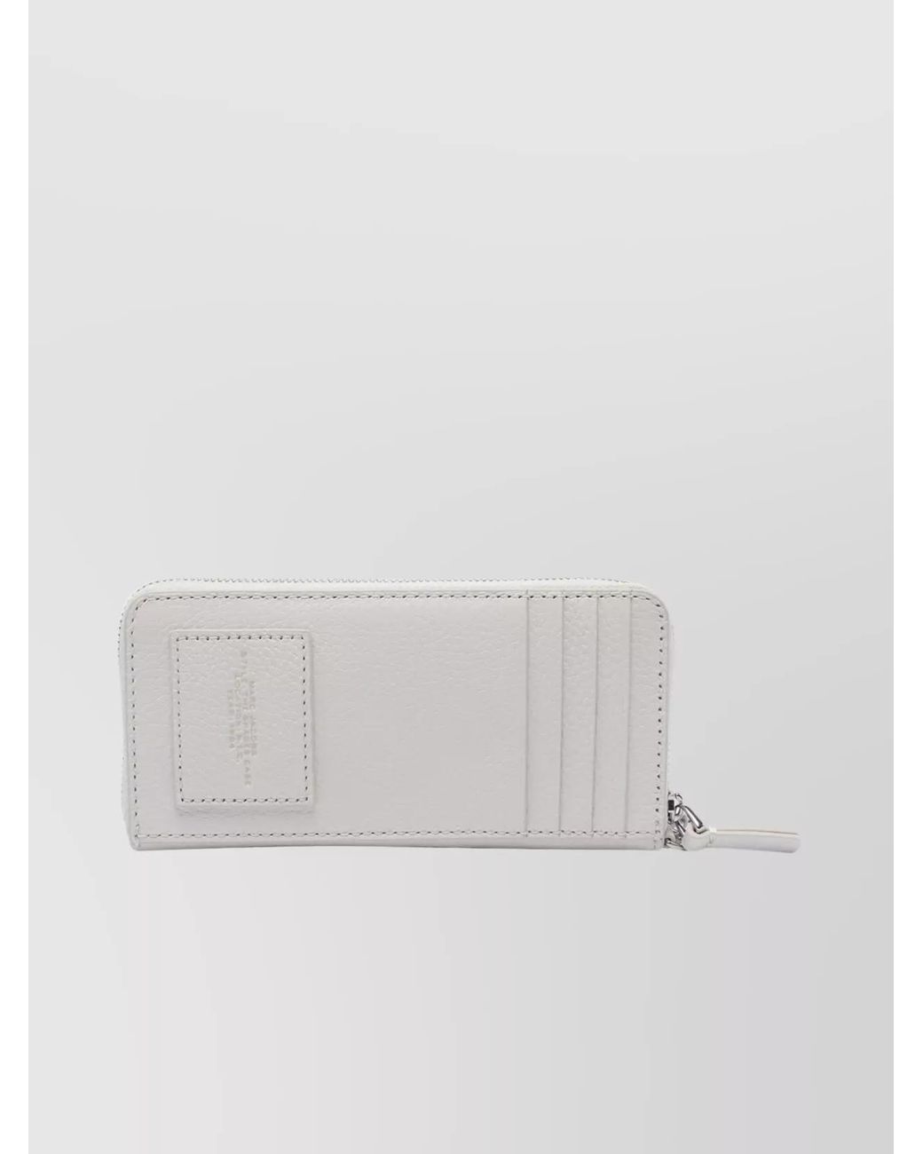 Marc Jacobs White Leather Zip Glasses Case