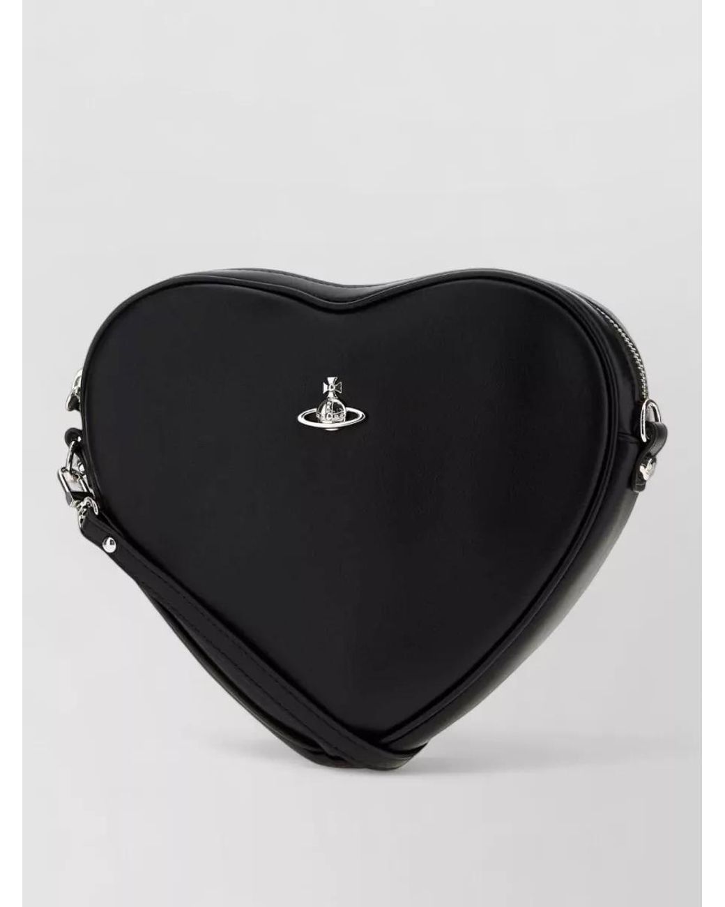 Vivienne Westwood Black New Heart Mini Clutch Bag