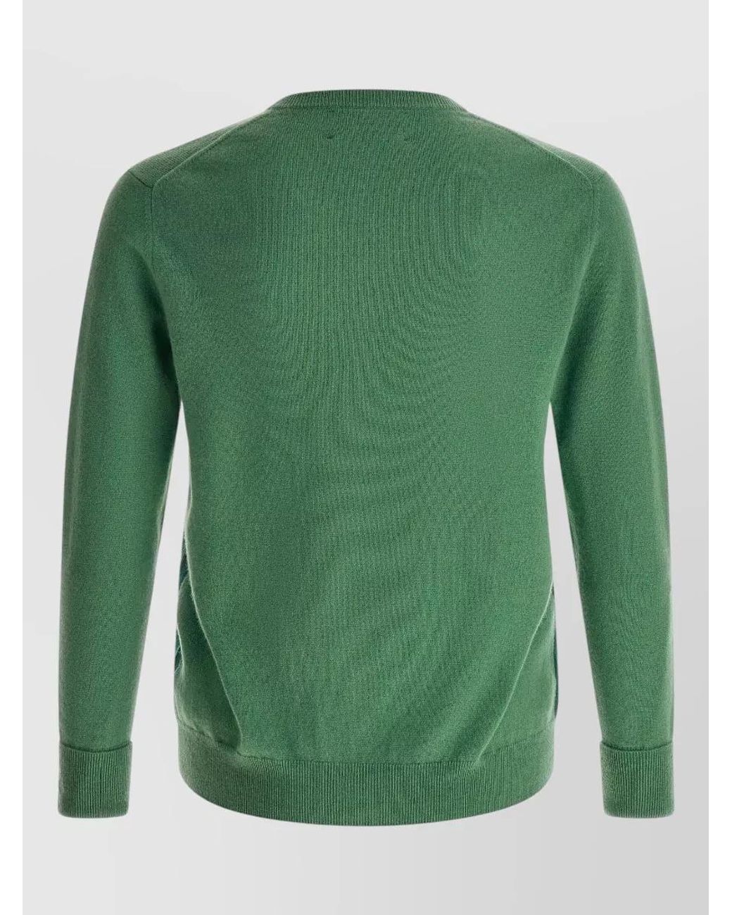 Ballantyne Green Cashmere V-Neck Diamond-Intarsia Jumper for men