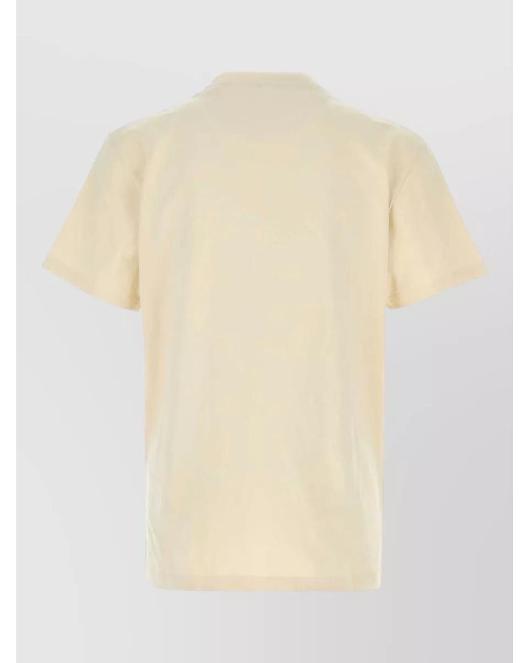 McQueen Natural Logo Cotton T-Shirt for men