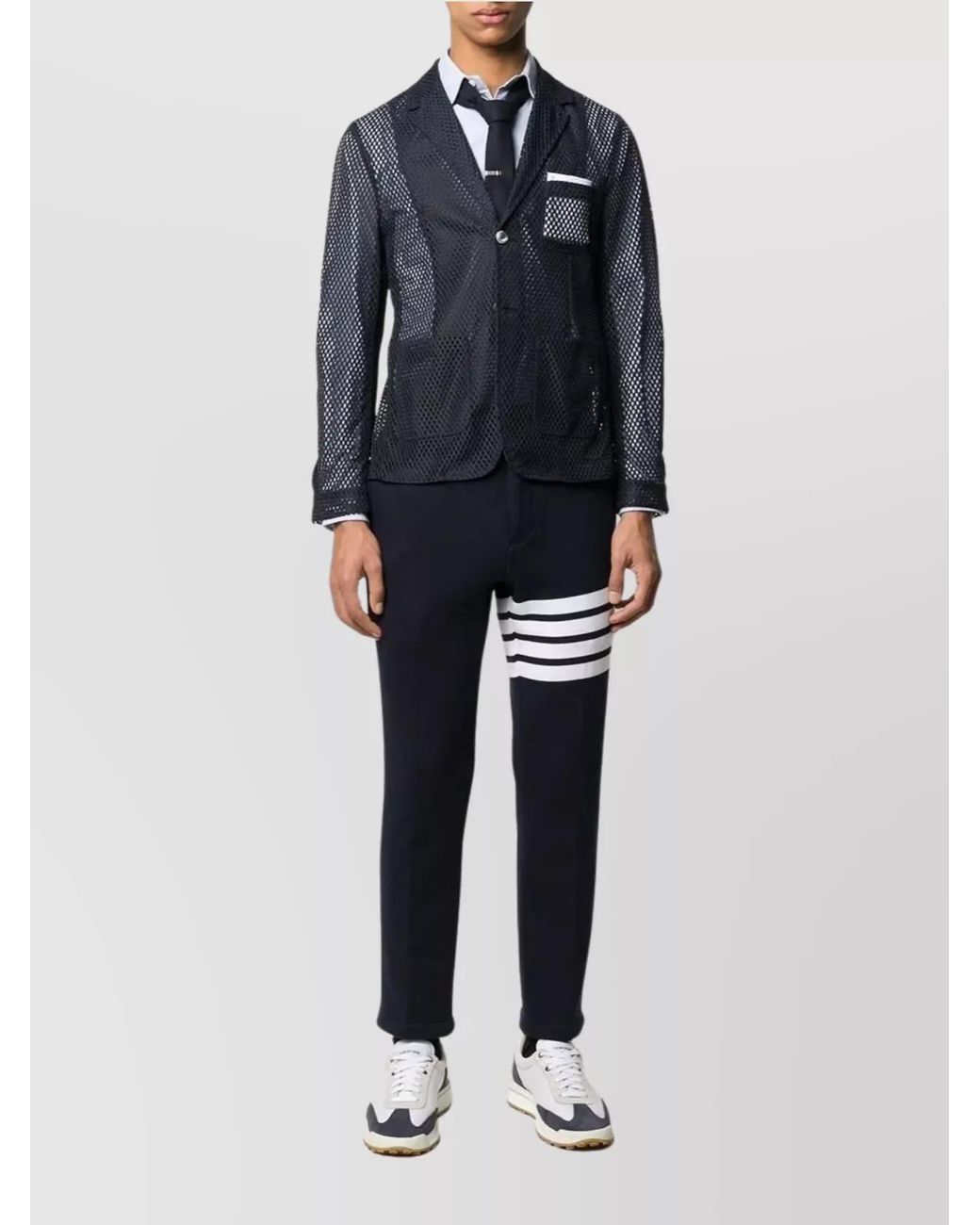 Thom Browne Blue Cotton Oxford Classic-Fit Shirt for men