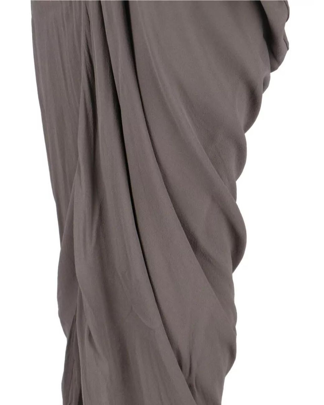 Rick Owens Gray Silk Knee-Length Dress