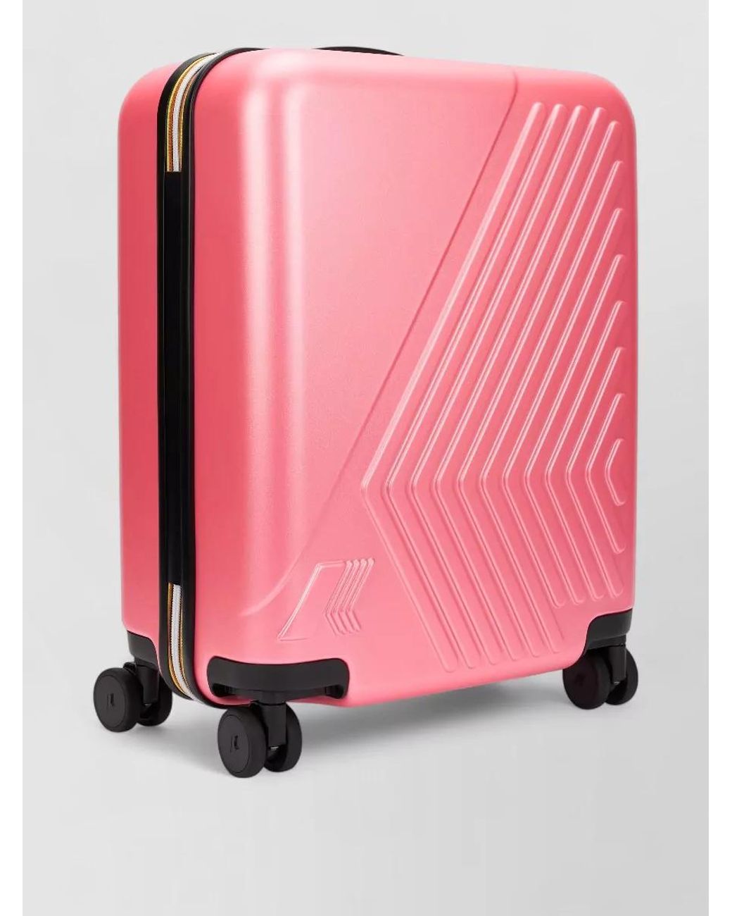 K-Way Pink Rigid Trolley Suitcase for men