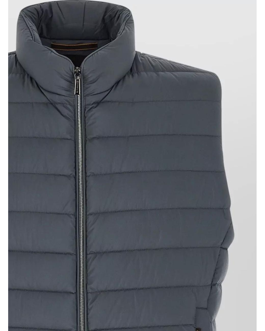 Moorer Blue Quilted Down Gilet for men
