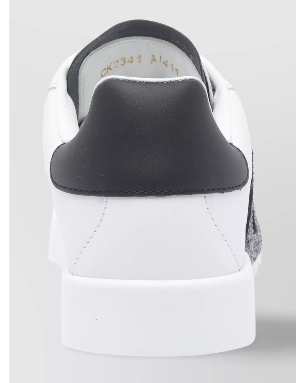 Dolce & Gabbana Metallic Leather Low-Top Sneakers