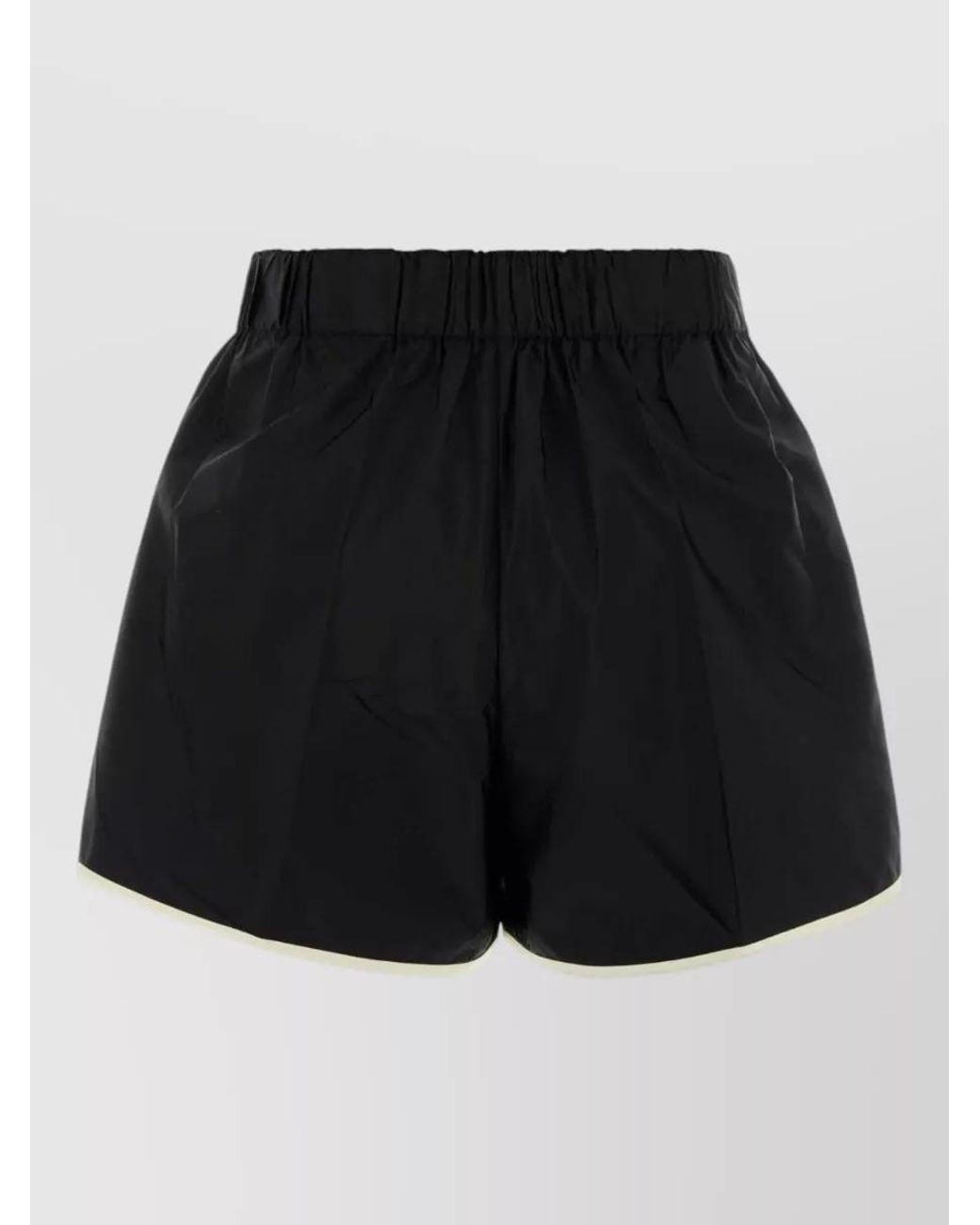 Prada Black Recycled Nylon Oversized Shorts
