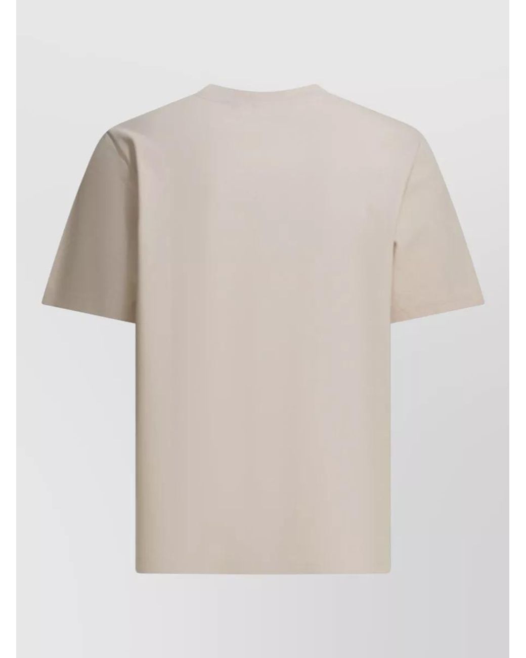 Maison Kitsuné Natural Organic Cotton Relaxed-Fit Crew-Neck Short-Sleeve T-Shirt for men