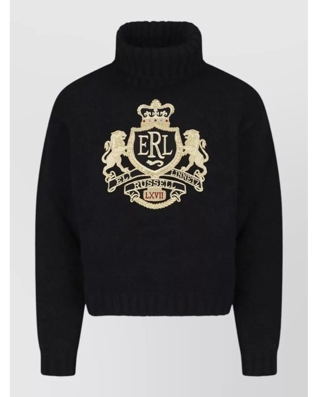 ERL Black Crewneck Jumper
