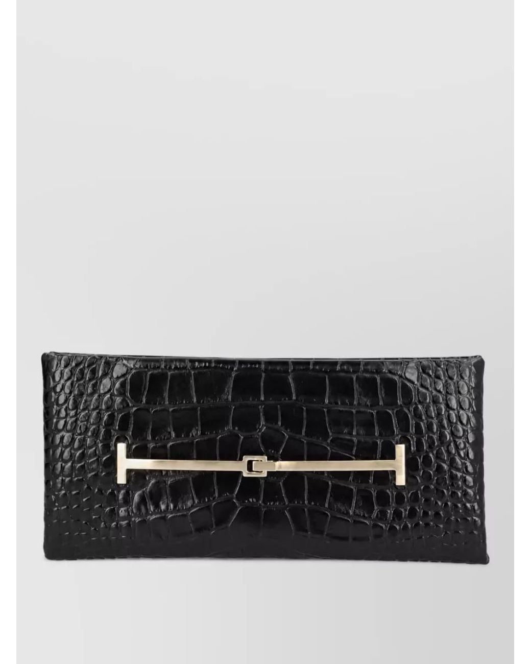 Tom Ford Black Na Leather Clutch Bag