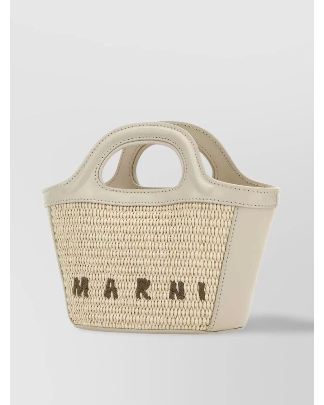 Marni White Tropicalia Micro Shoulder Bag