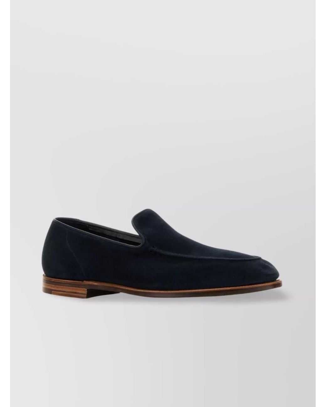 Crockett and Jones Blue Suede Leather Loafers for men