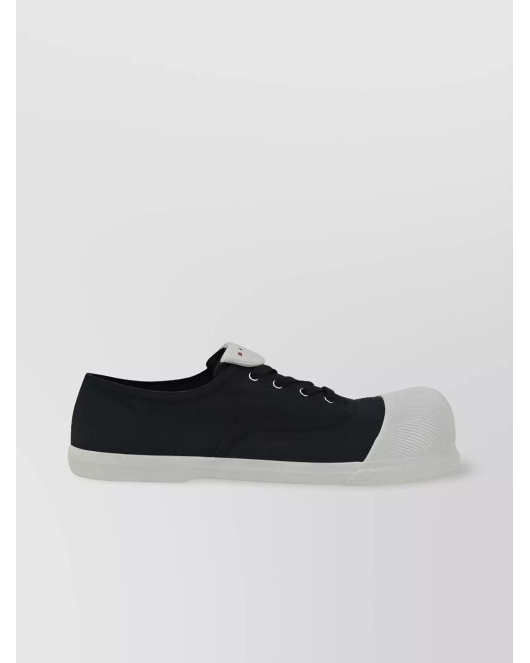 Marni Black Logo Print Low Top Sneakers for men