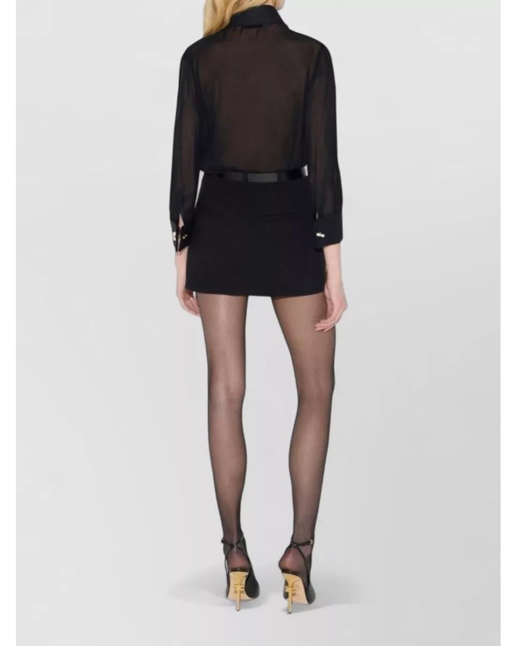 Elisabetta Franchi Black Printed Blouse
