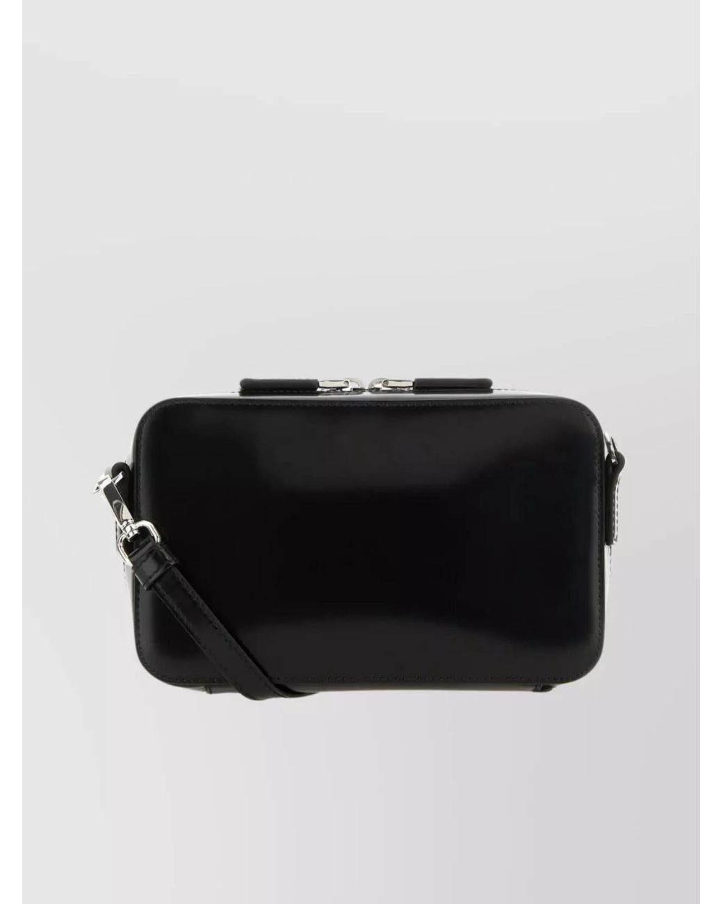 Prada Black Leather Brique Crossbody Bag for men