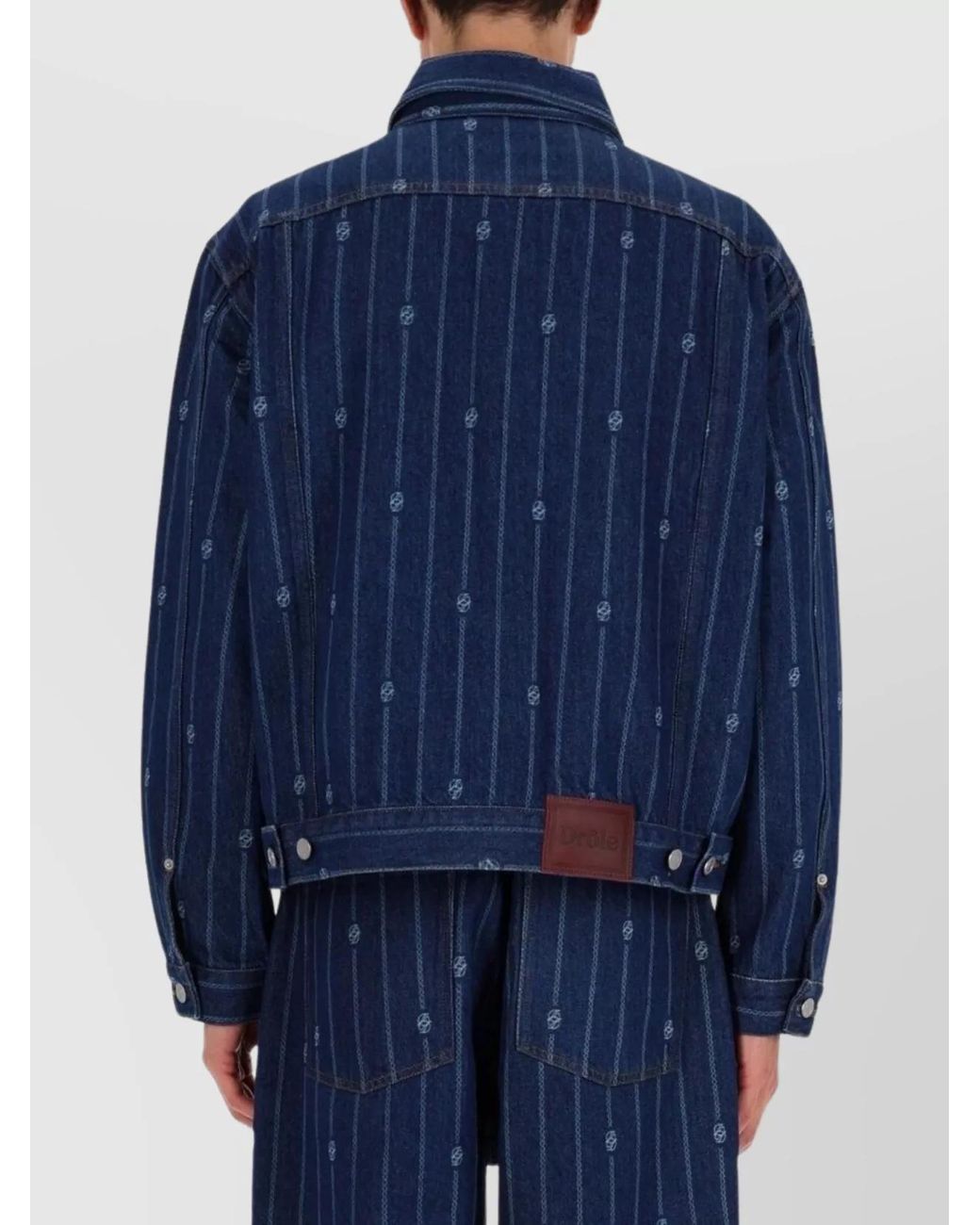 Drole de Monsieur Blue Denim Regular-Fit Jacket for men