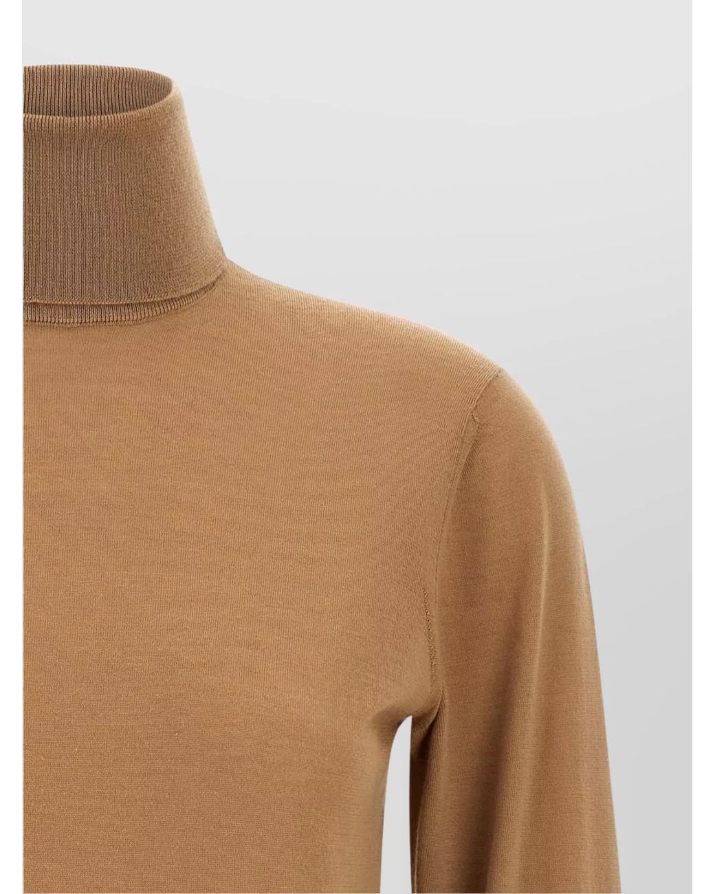 Dolce & Gabbana Brown Cashmere Turtleneck Sweater