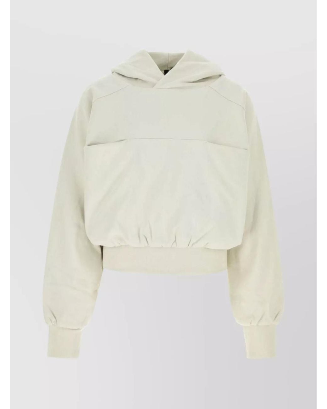 Entire studios White Cotton Hoodie