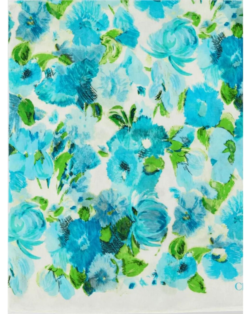 Chloé Blue Printed Cotton Sarong