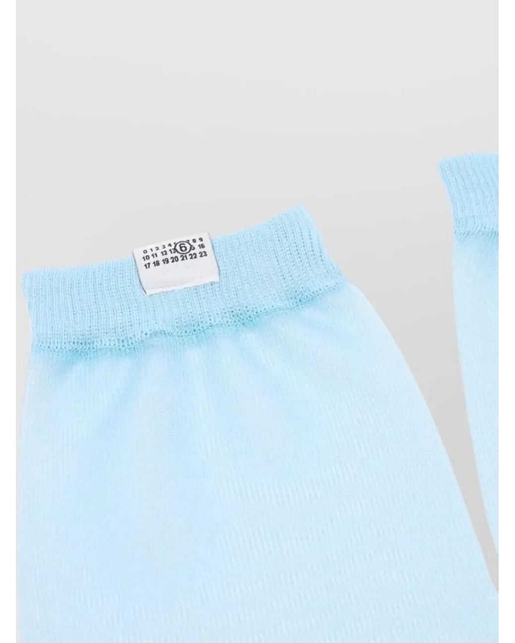 MM6 by Maison Margiela Blue Organza Long Socks
