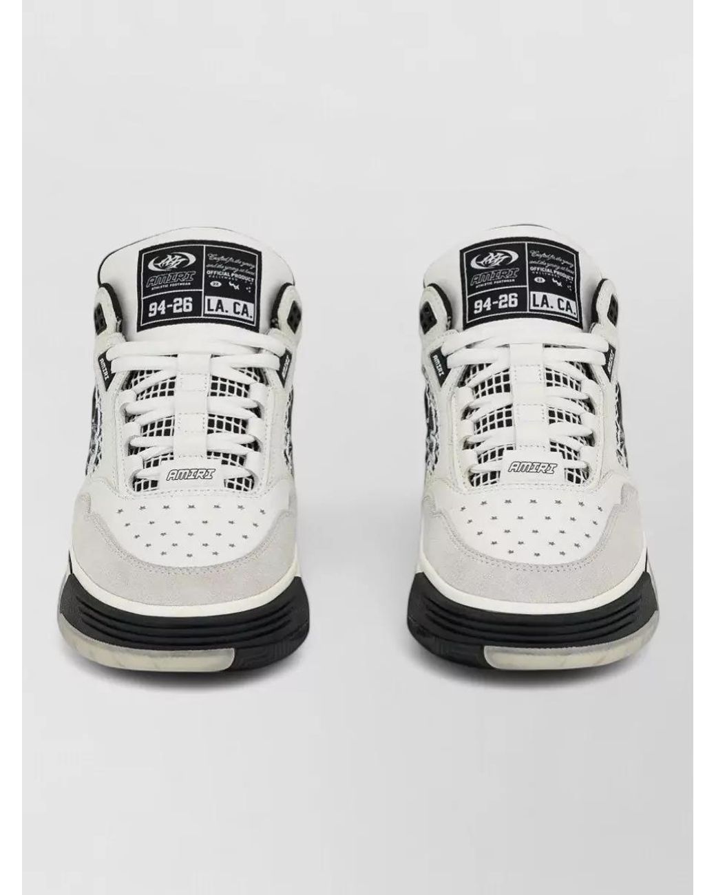 Amiri White Leather Low-Top Sneakers for men