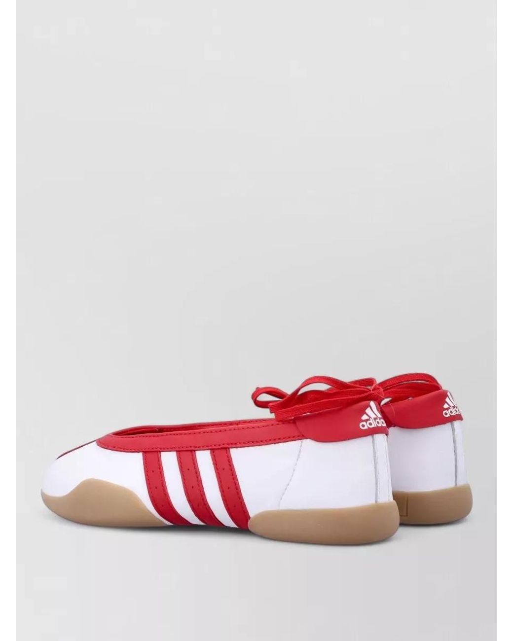 Adidas Originals Red Leather Low-Top Sneakers