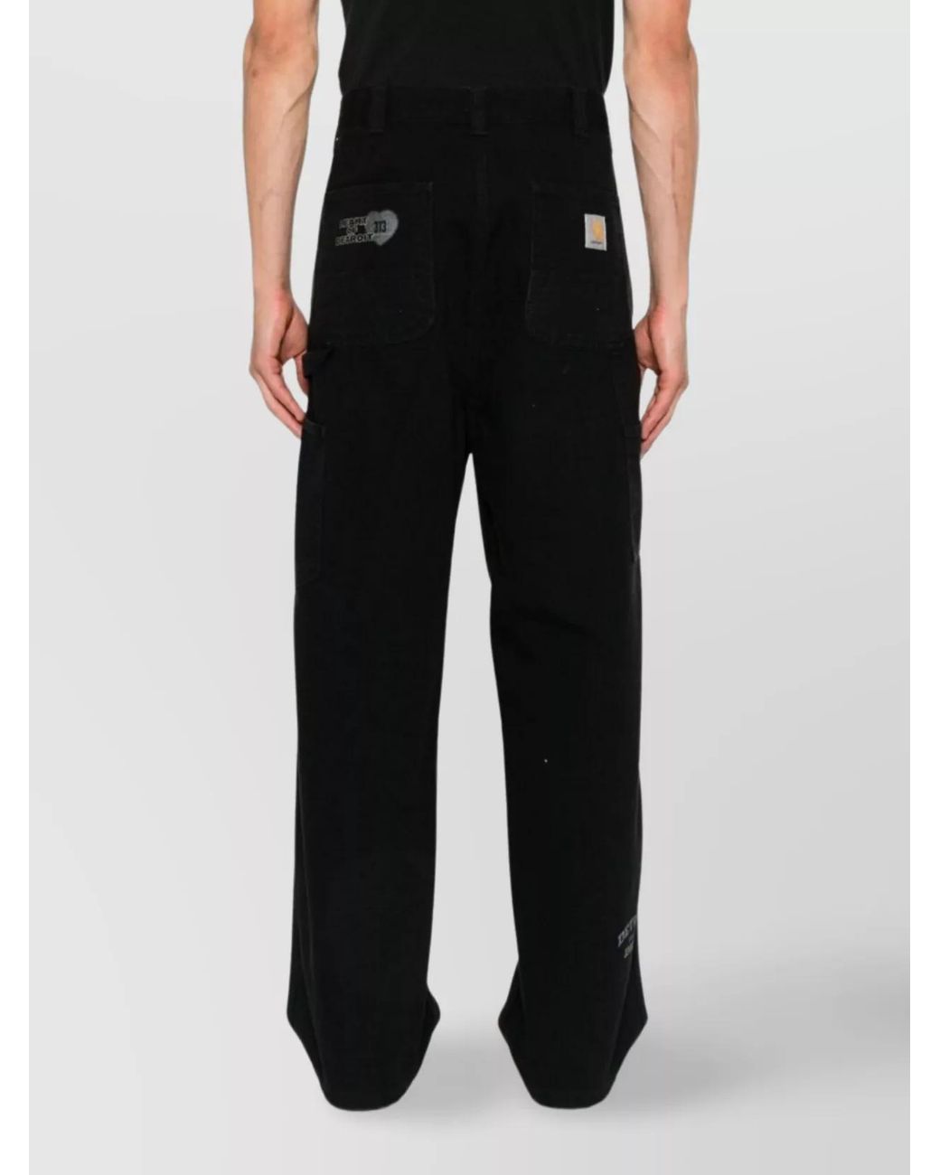 Carhartt Black Og Single Knee Graphic Trousers for men