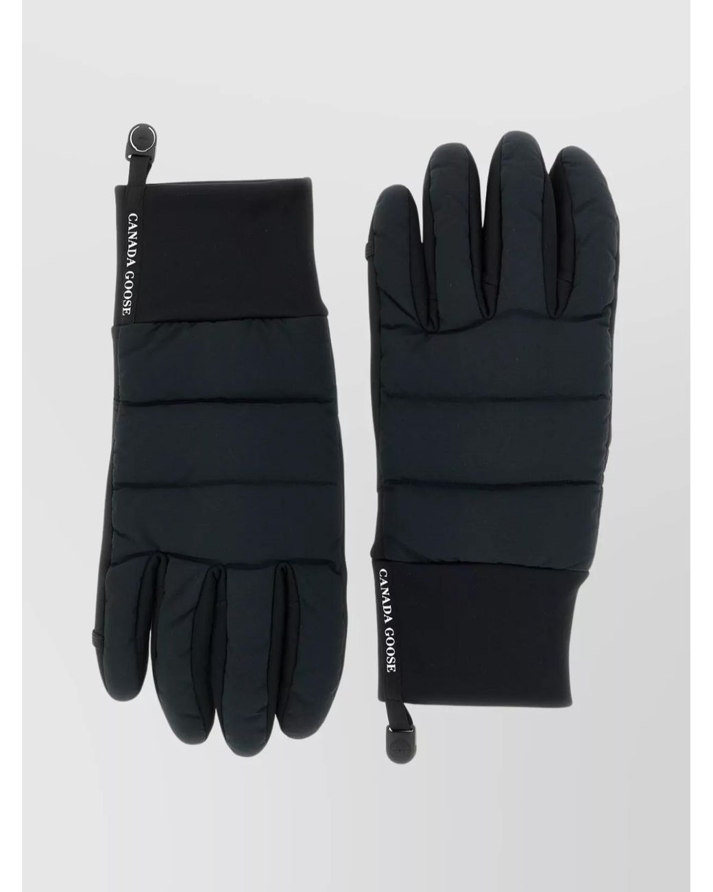 Canada Goose Black Padded Gloves for men