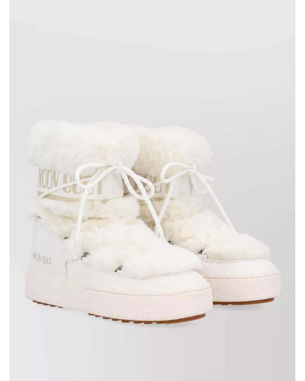 Moon Boot Natural Faux Fur Low Boots