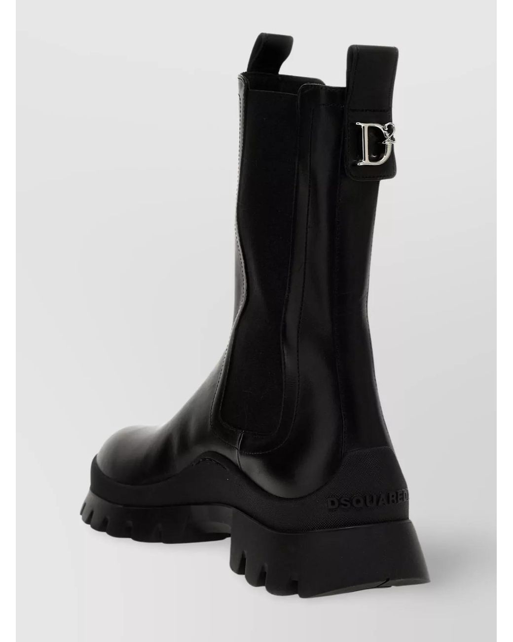 DSquared² Black Leather Ankle Boots