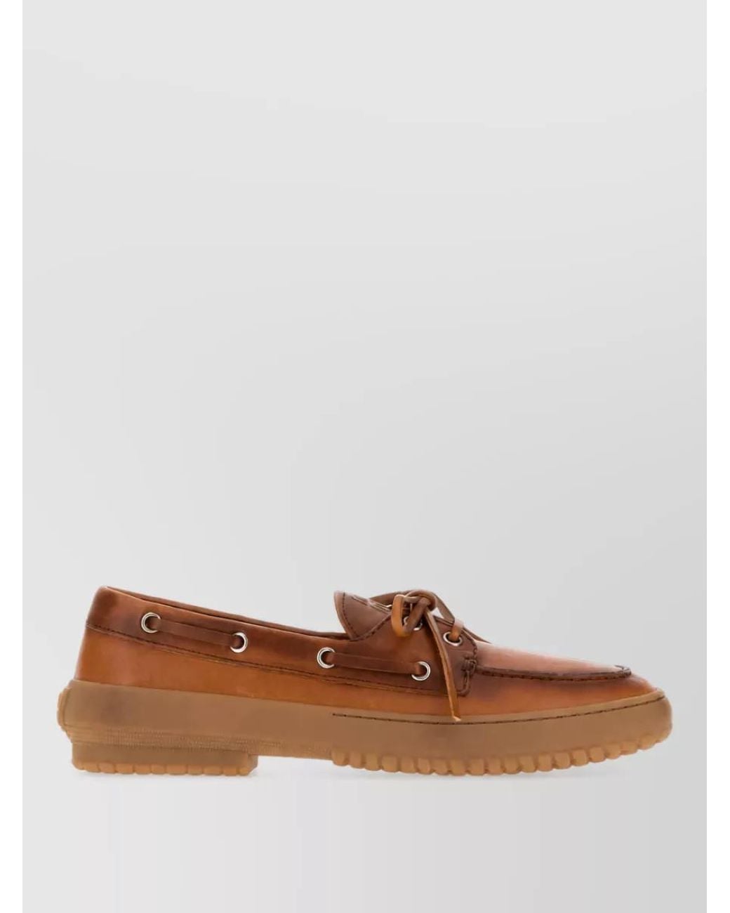 Miu Miu Brown Leather Loafers