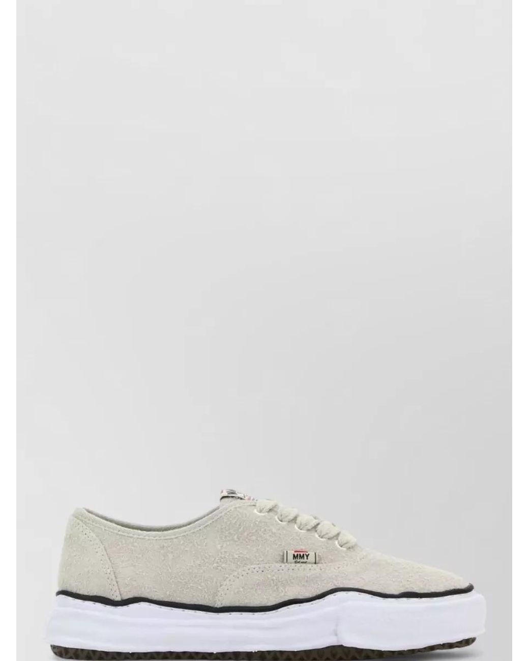 Maison Mihara Yasuhiro White Cotton Lace-Up Sneakers for men