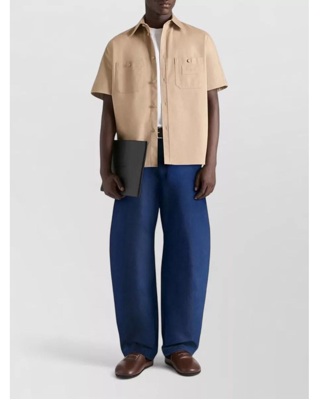 Givenchy Natural Cotton Short-Sleeve Shirt for men