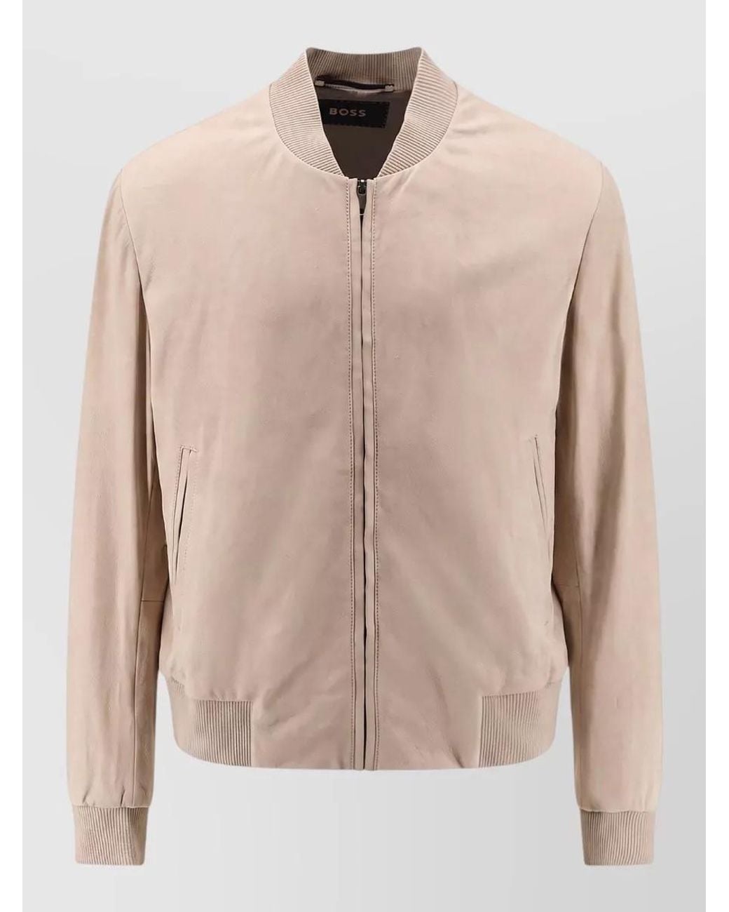 Boss Natural Leather Jacket for men