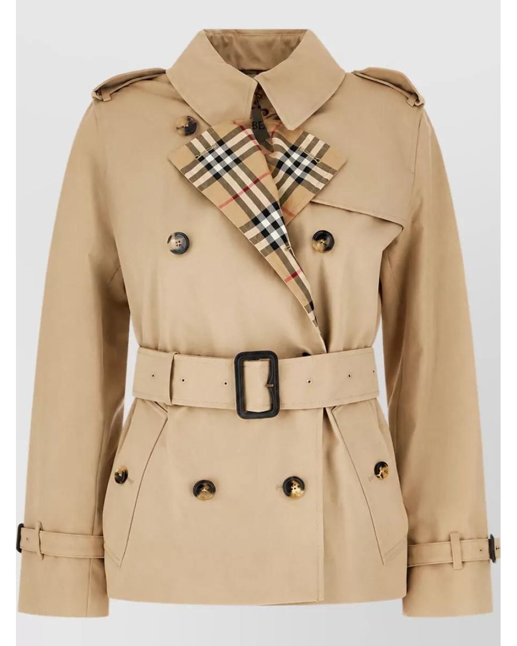 Burberry Natural Cotton Trench Jacket