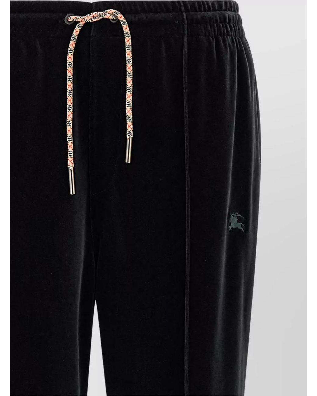 Burberry Black Velvet Flared Joggers