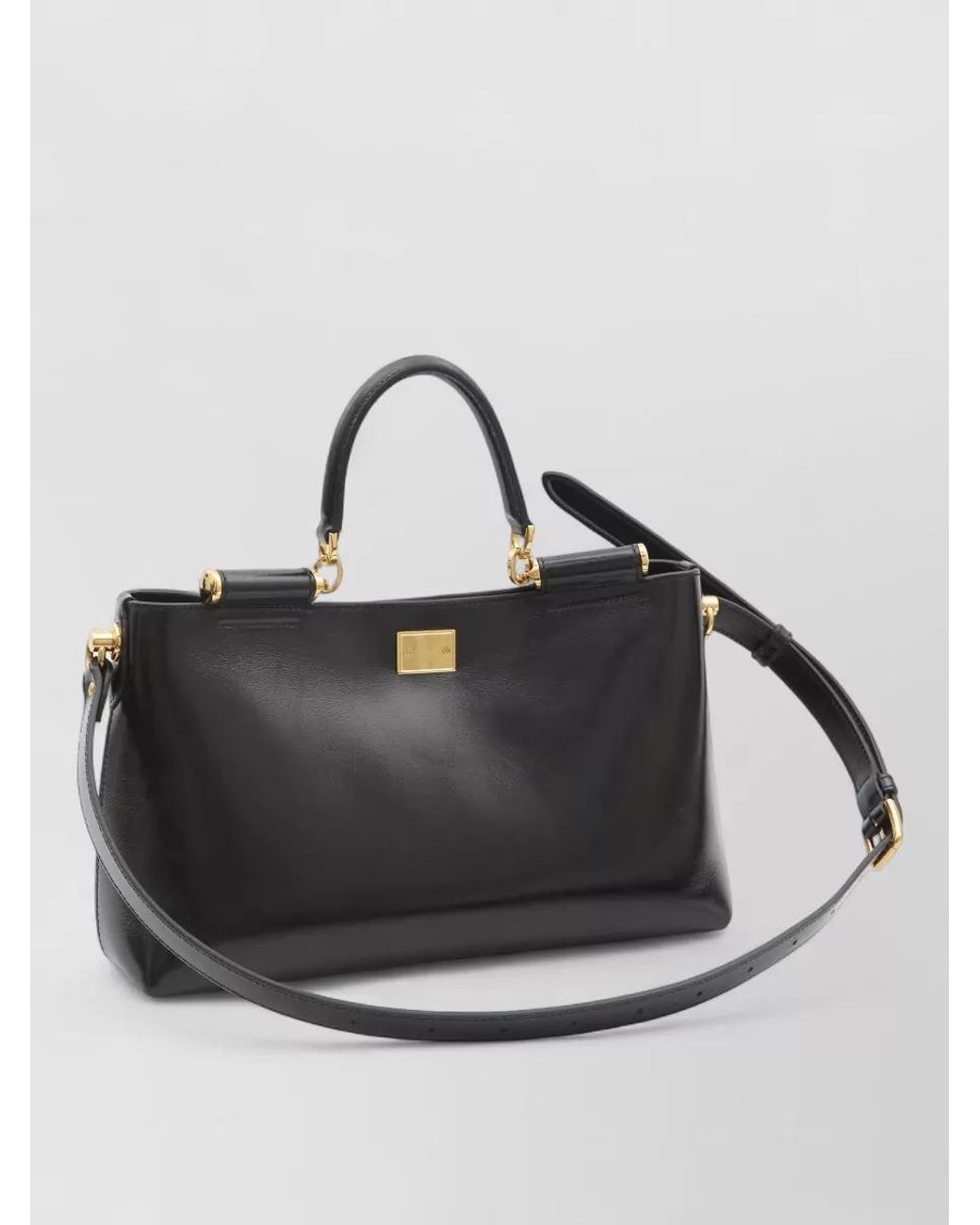 Dolce & Gabbana Black Vittoria Calfskin Tote Bag