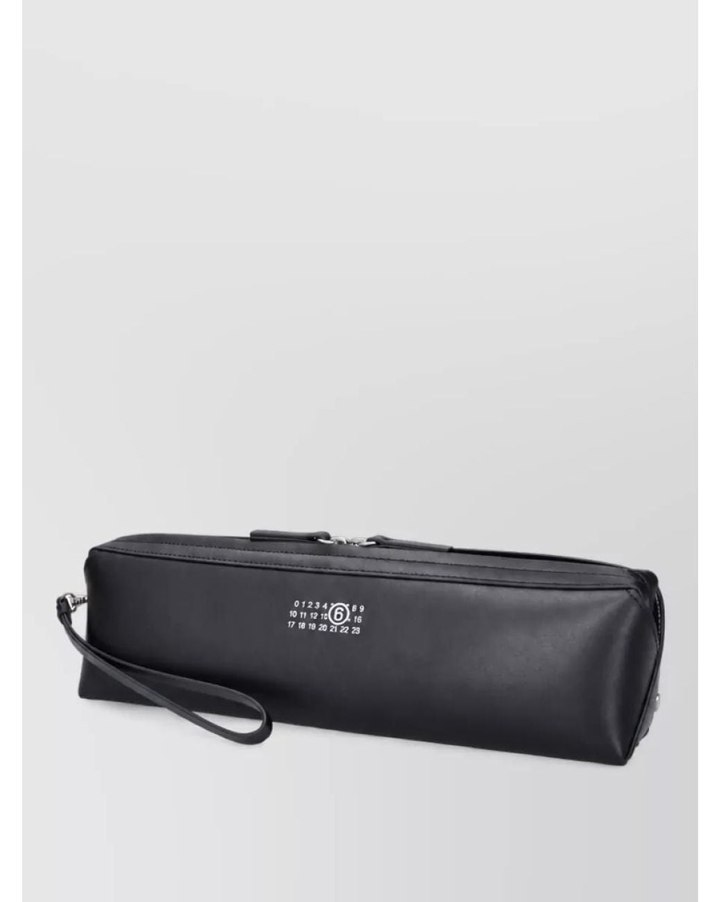 MM6 by Maison Margiela Gray Circle Leather Belt Bag