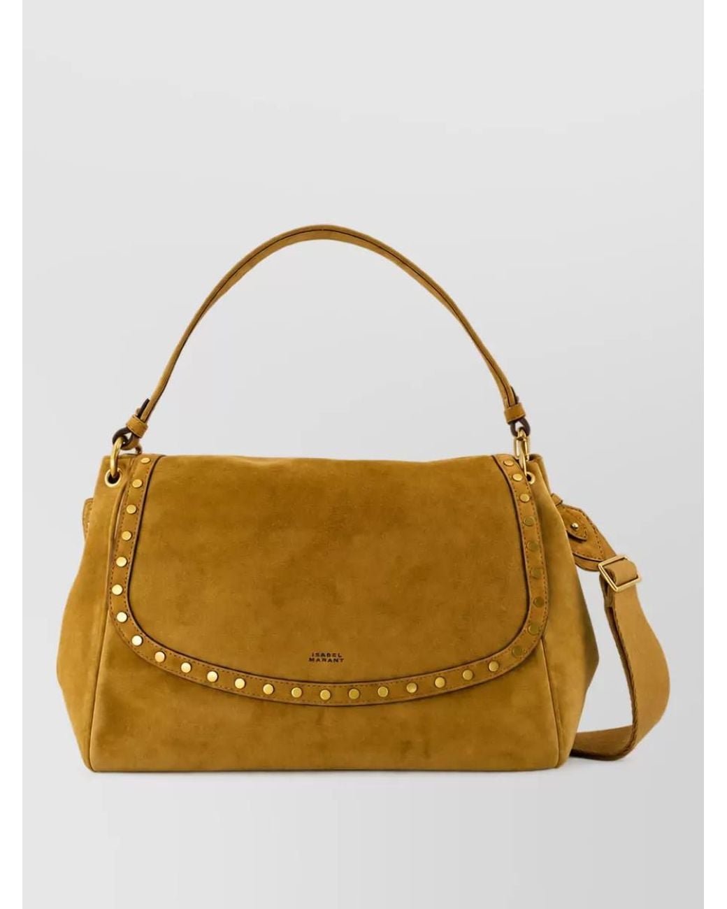 Isabel Marant Yellow Chany Xl Leather Shoulder Bag