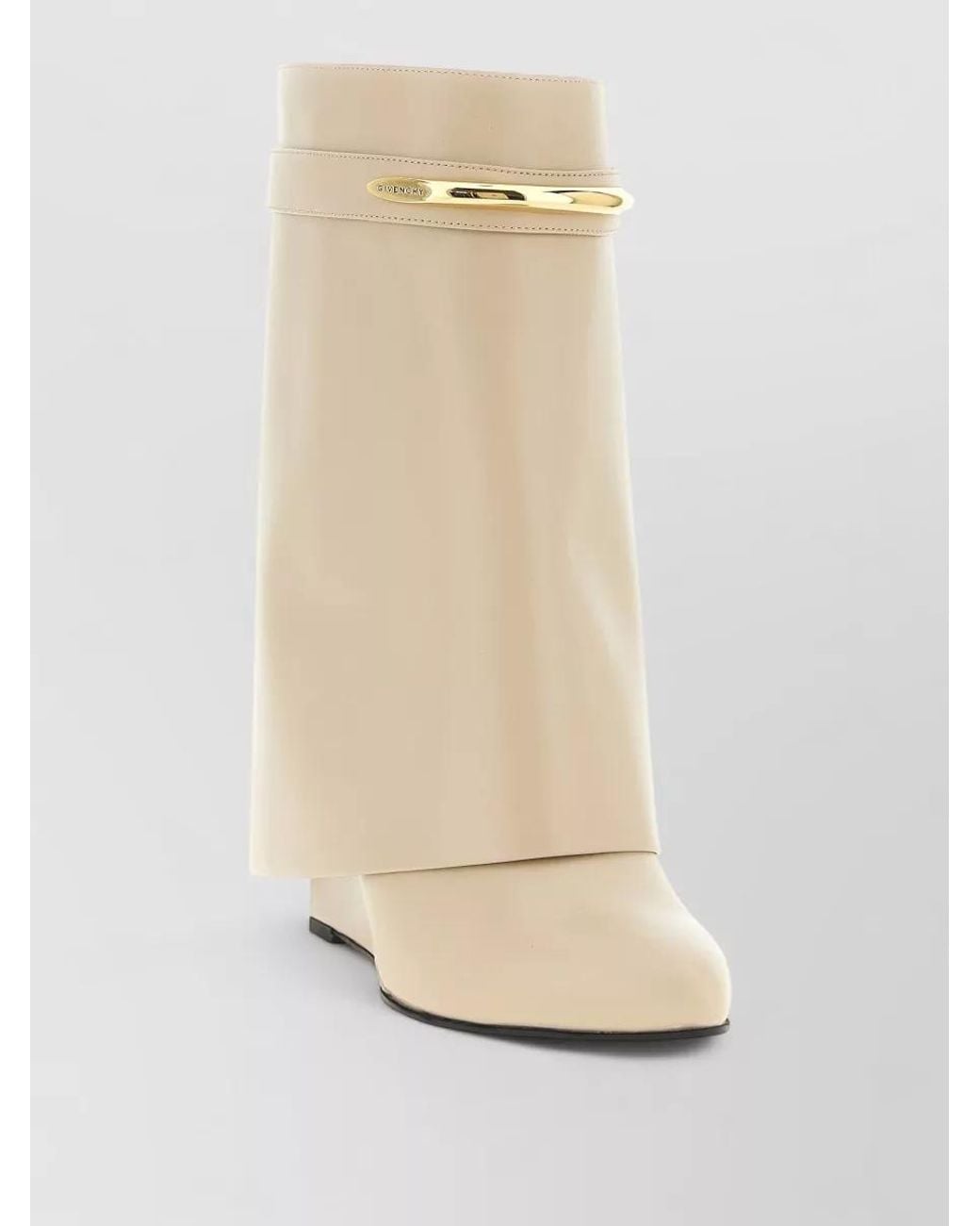 Givenchy White Calf Leather Ankle Boots