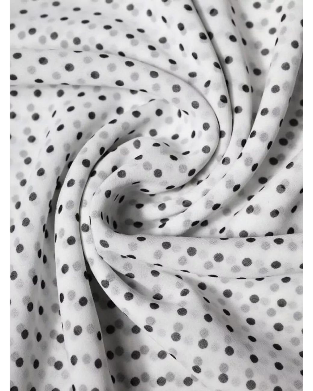 Dolce & Gabbana Gray Polka-Dot Scarf