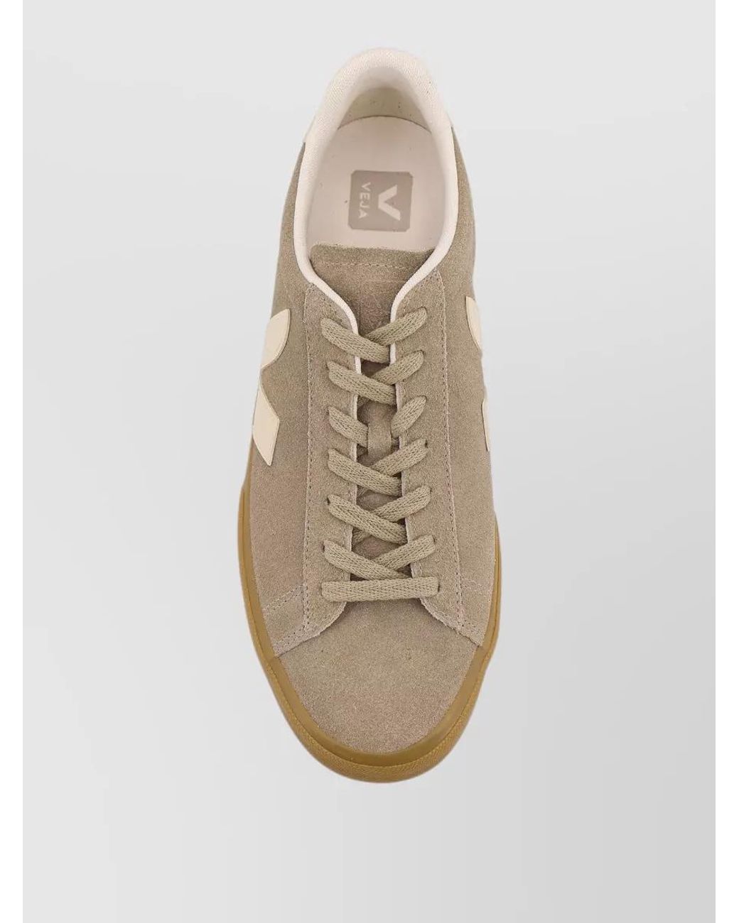 Veja Brown Leather Low-Top Sneakers for men
