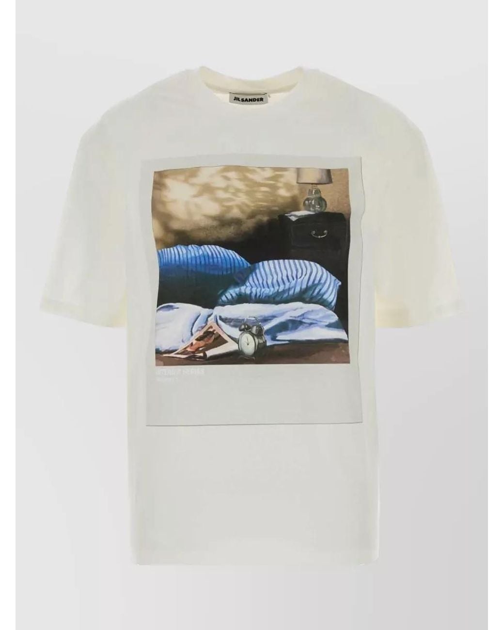 Jil Sander Gray Cotton T-Shirt