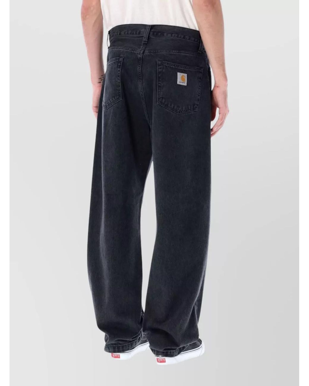 Carhartt Blue Landon Pant With Belt Loops And Five Pockets for men