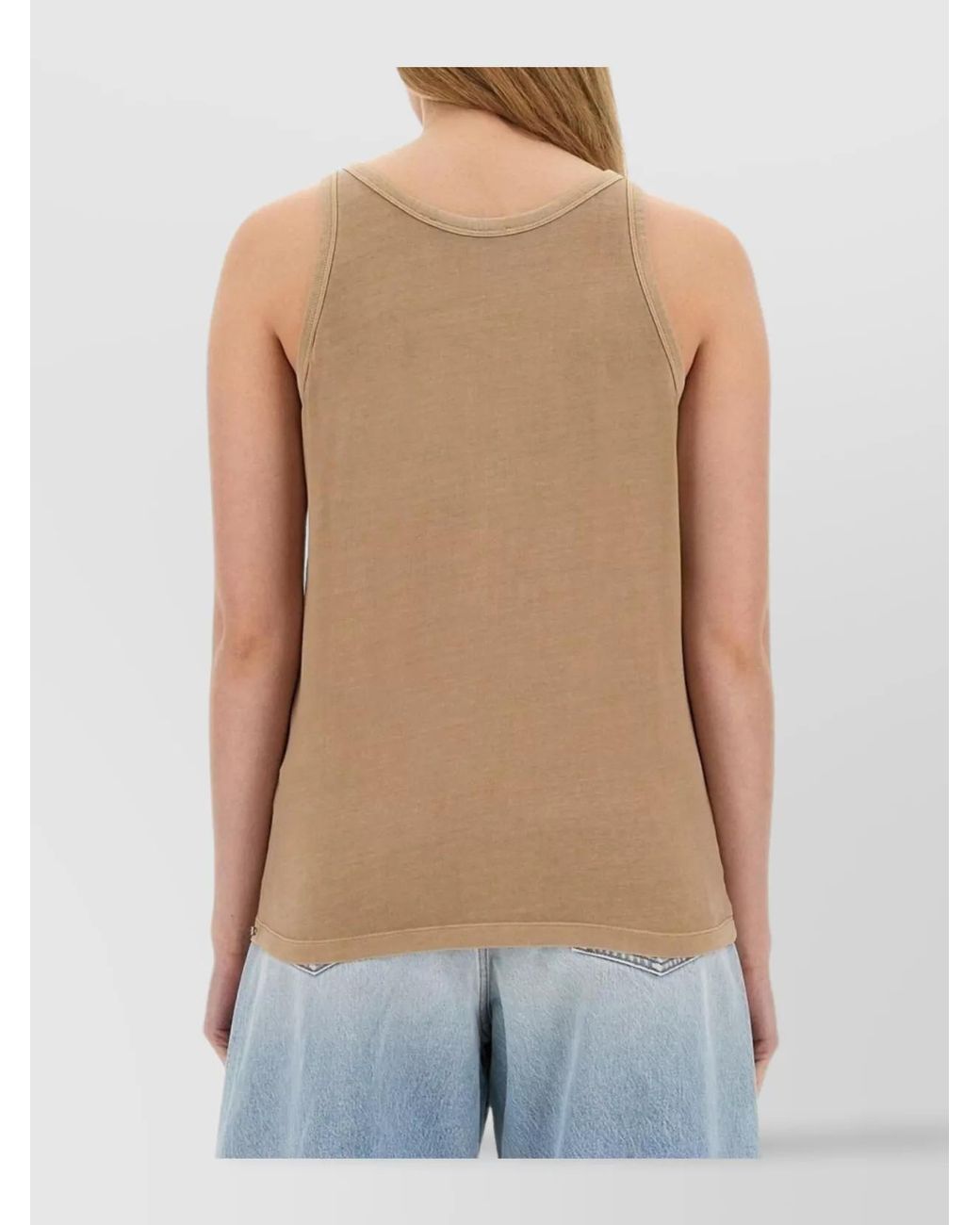 Sportmax Blue Cotton Tank Top